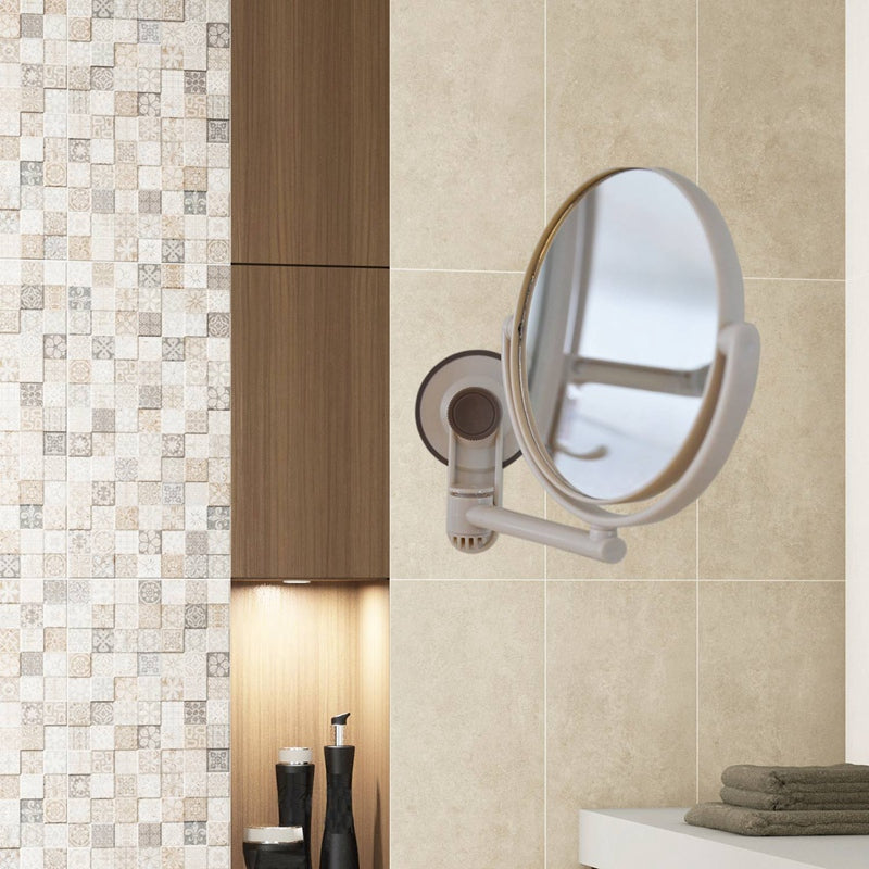 Rotatable Wall-Mounted Cosmetic Mirror Without Perforation
