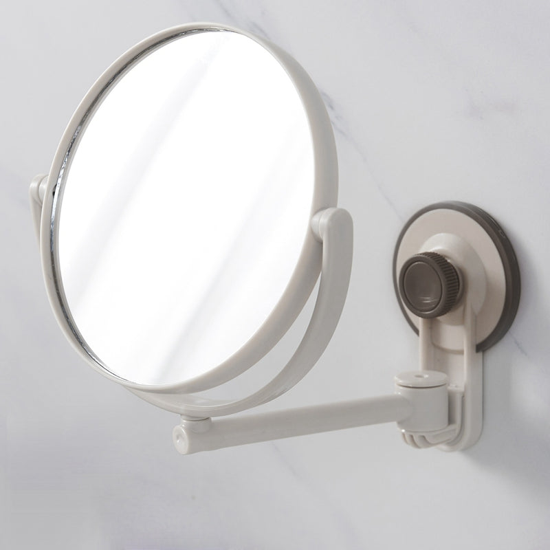 Rotatable Wall-Mounted Cosmetic Mirror Without Perforation